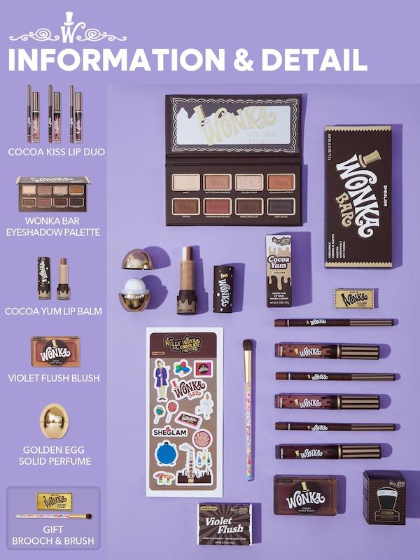 کالکشن ویلی ونکا شیگلم Sheglam Willy Wonka Bar Full Collection