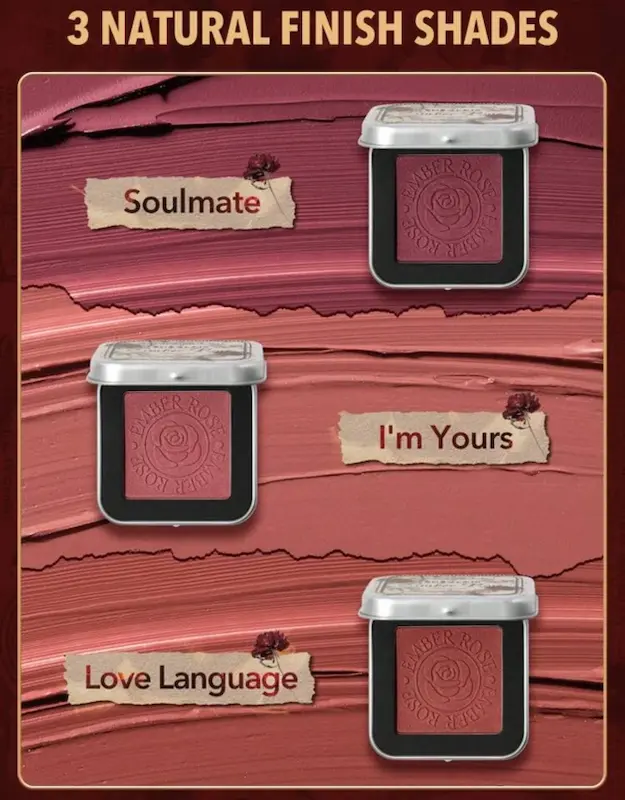 رژگونه کرمی پودری کالکشن امبررز شیگلم رنگ Soulmates