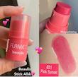 رژگونه استیکی بیولیس مدل Flame it رنگ 651 Pink Sunset