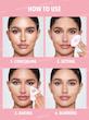 پد پاف مثلثی پودر فیکس شیگلم رنگ صورتی Insta-Ready Powder Puff