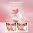 پد پاف مثلثی پودر فیکس شیگلم رنگ صورتی Insta-Ready Powder Puff