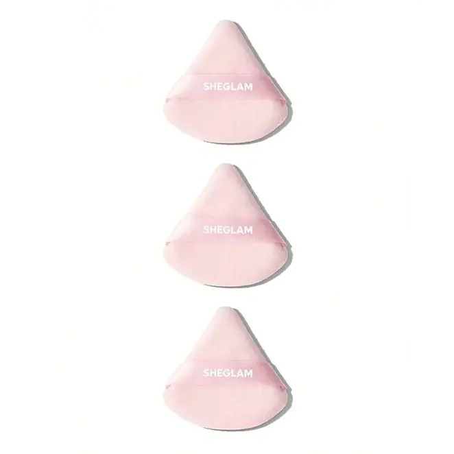 پد پاف مثلثی پودر فیکس شیگلم رنگ صورتی Insta-Ready Powder Puff