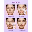 پد پاف مثلثی پودر فیکس شیگلم رنگ بنفش Insta-Ready Powder Puff