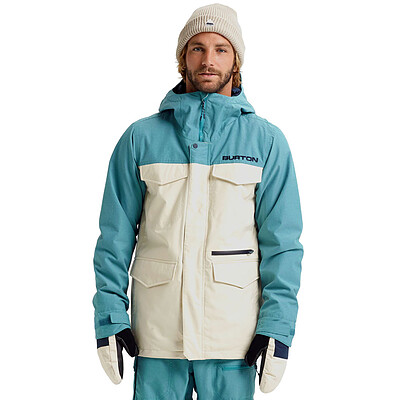 کاپشن مردانه BURTON مدل COVERT JACKET ALMOND MILK STOM BLUE