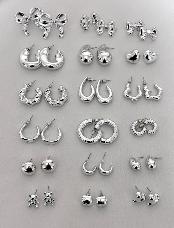 فستیوال گوشواره 200K نقره ای