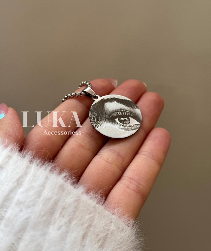 گردنبند چشم یار مدل تک چشم