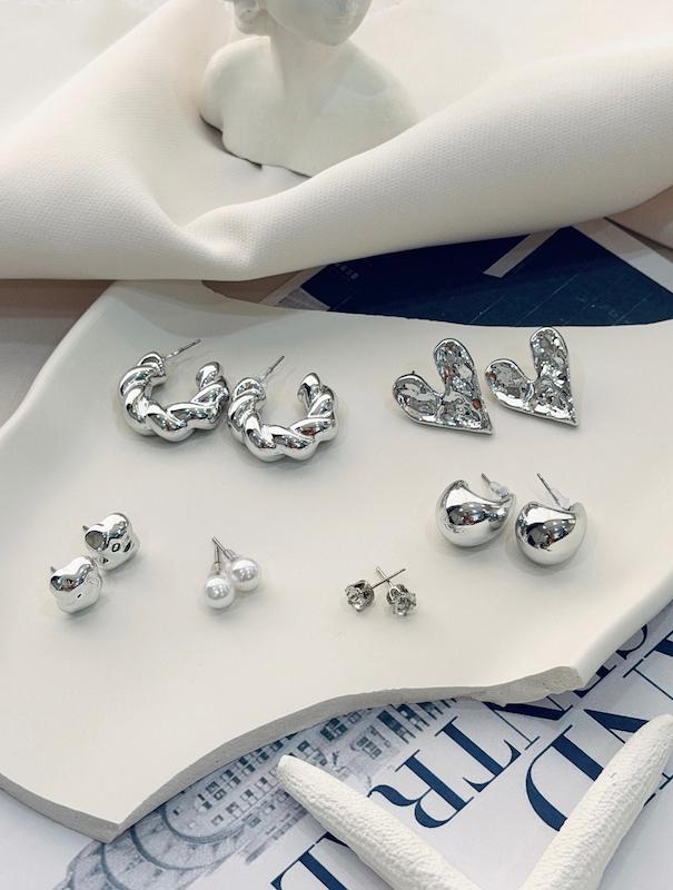 پک گوشواره آبکاری قلب