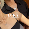 گردنبند ست قلب خاردار استیل (2عددی)