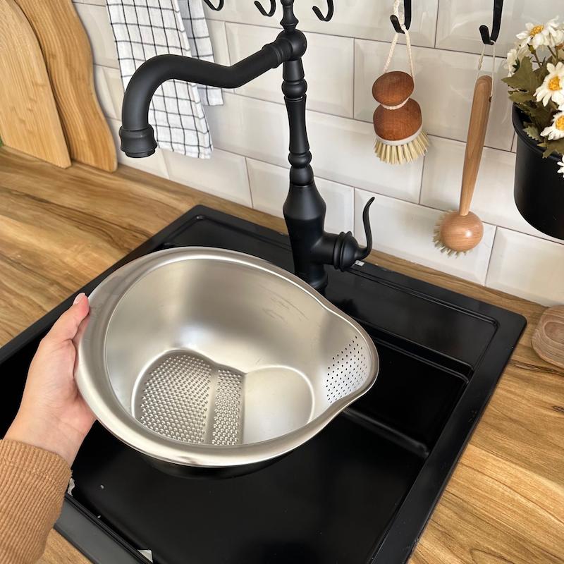 آبکش برنج شوی استیل