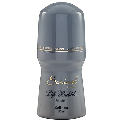 رول ضد تعریق مایع لایف بابول خوشبو کننده مردانه سورینت Life bubble  Liquid Freshener roll on deodorant Men Sorinet