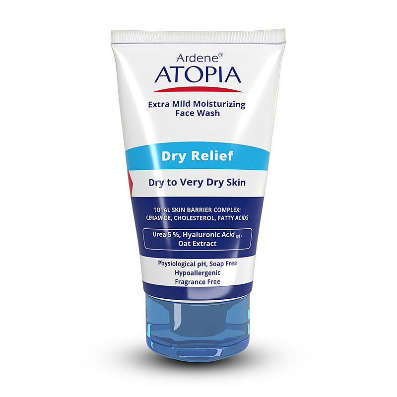 لوسیون شوینده و مرطوب کننده بسیار ملایم صورت درای ریلیف آردن آتوپیا Dry Relief: Extra Mild Moisturizing Face wash