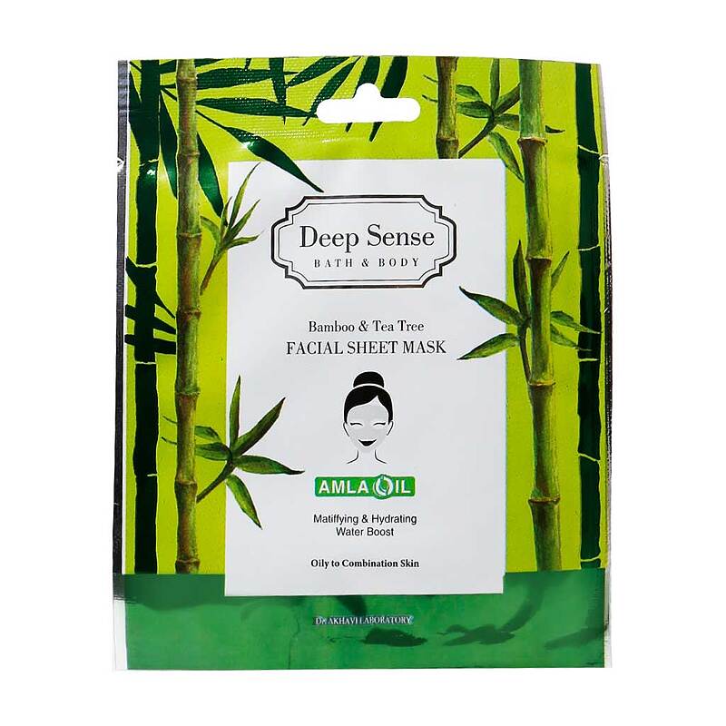 ماسک صورت نقابی بامبو و درخت چای دیپ سنس Bamboo And Tea Tree Facial Sheet Mask