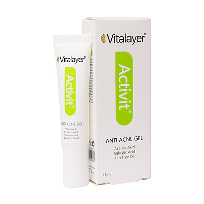 کرم ژل ضد جوش اکتیویت حاوی  آزلائیک اسید ویتالیر Activit Anti Acne Gel Vitalayer