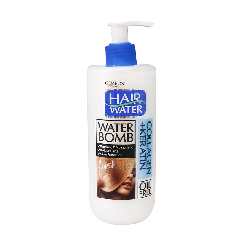 کرم مو واتر بمب حاوی کلاژن و کراتین کامان 400 میلی لیتر Water Bomb Collagen Plus Keratin Hair Cream