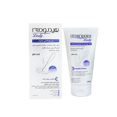 ژل بهداشتی بانوان 200 میلی گرمی هیدرودرم  Intime Genital Cleansing Gel 200 ml Hydroderm