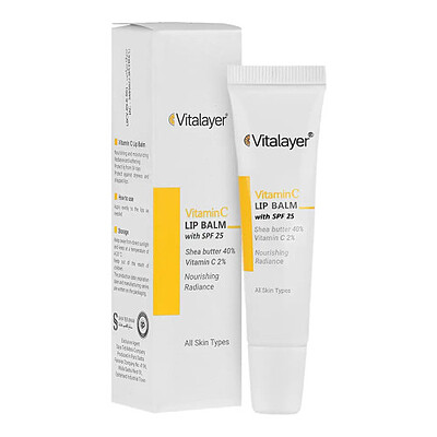 بالم لب ویتامین سی  ویتالیر Vitamin C Lip Balm SPF25 Vitalayer