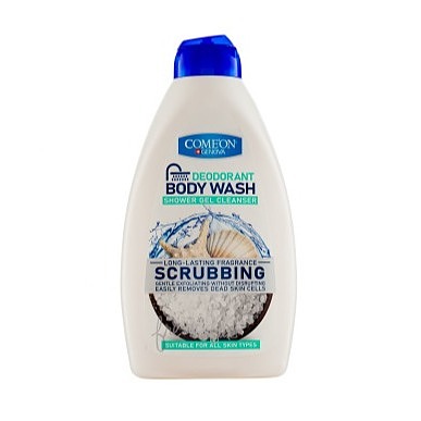 شامپو بدن ژلی اسکرابینگ کامان 510 میلی لیتر Deodorant Body Gel Shampoo Scrubbing