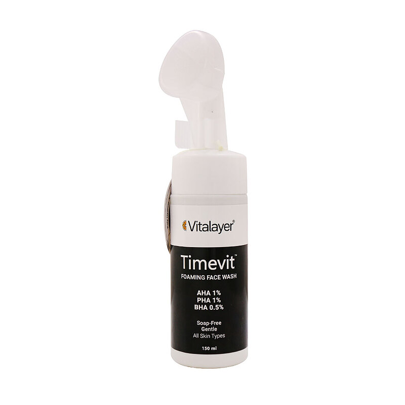 فوم شستشوی صورت تایم ویت ویتالیر Timevit Foaming Face Wash Vitalayer