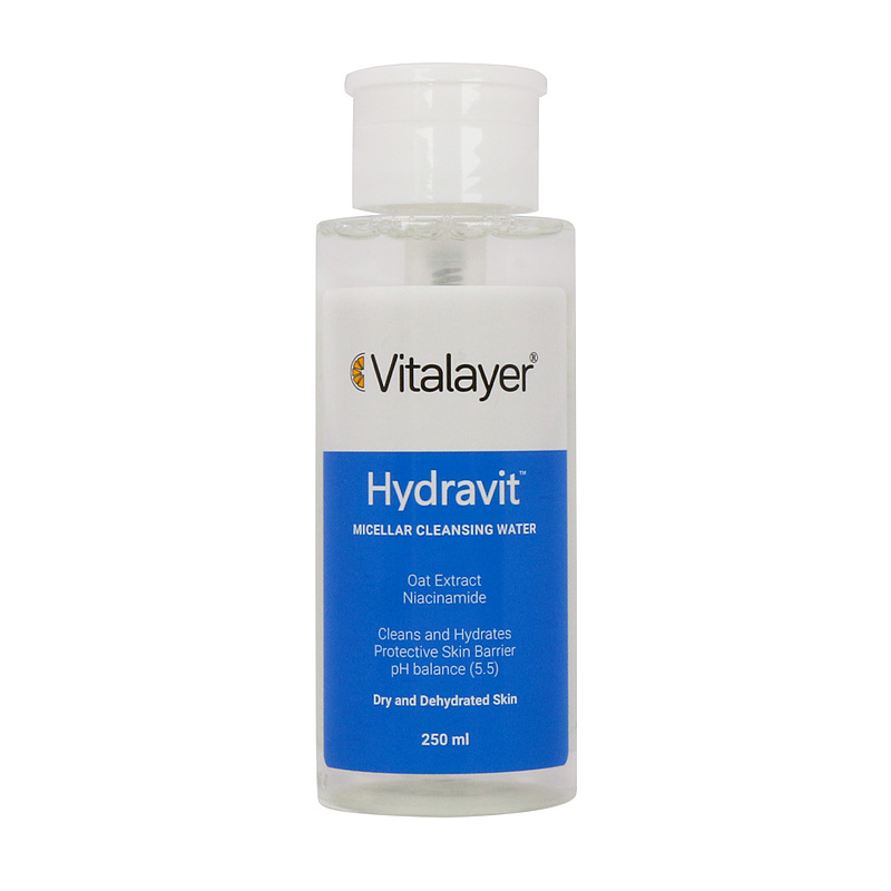 محلول پاک کننده آرایش هیدراویت ویتالیر Hydravit Micellar Cleansing Water Vitalayer