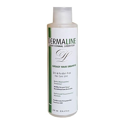 شامپو مناسب موهای چرب درمالاین  greasy hair shampoo DERMALINE  درمالاین