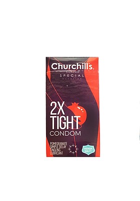 کاندوم 2X TIGHT بسته 12 عددی چرچیلز CHURCHILLS