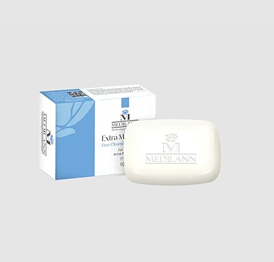 پاک کننده غیر صابونی مخصوص پوست چرب و آکنه ای مدیلن Extra Mild Soap Free Cleansing Syndet Bar For Oily Skin