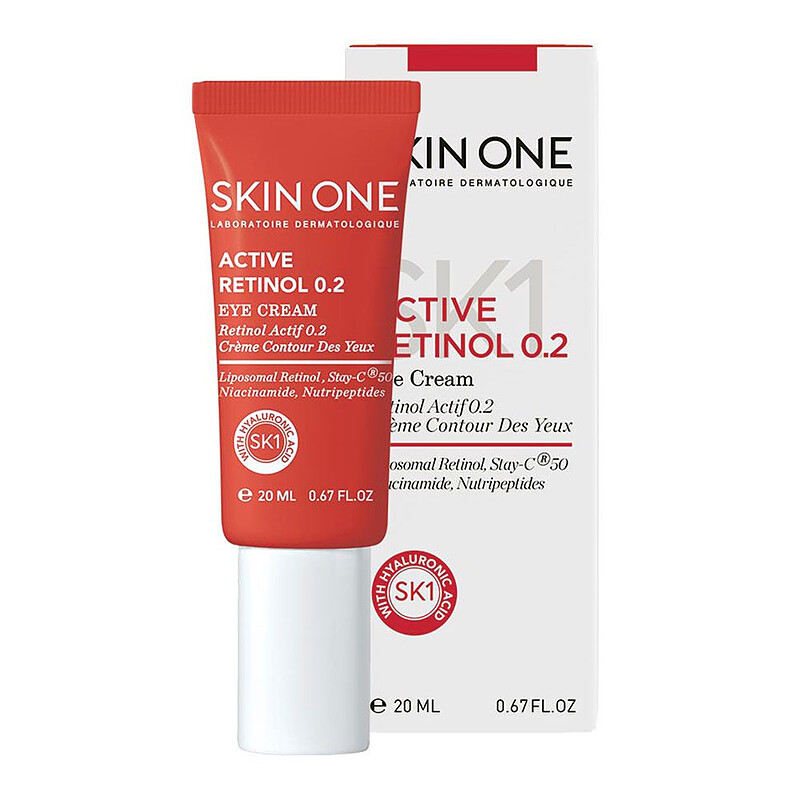 کرم ضد چروک دور چشم اکتیو رتینول 0.2 اسکین وان 20 میلی لیتر Active Retinol 0.2 Eye Cream