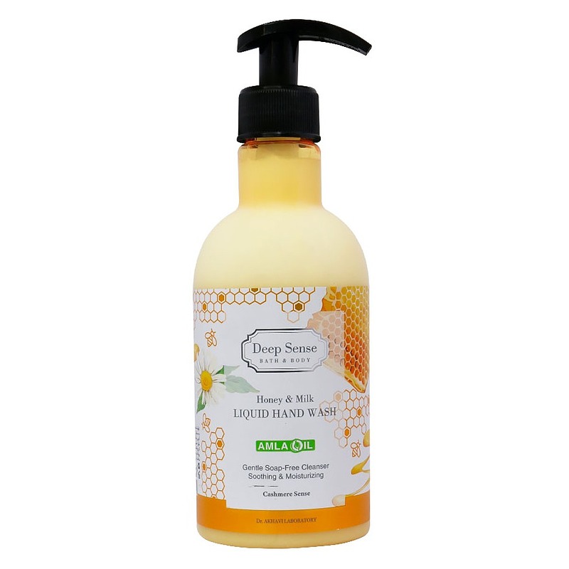 مایع دستشویی کرمی شیر و عسل دیپ سنس 400 میلی لیتر Honey and milk Liquid Hand Wash