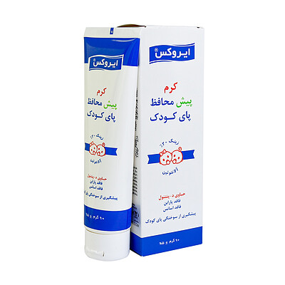 کرم محافظ پای بچه ایروکس حاوی زینک 20 درصد ایروکس Baby Nappy Cream Irox With 20% Zinc