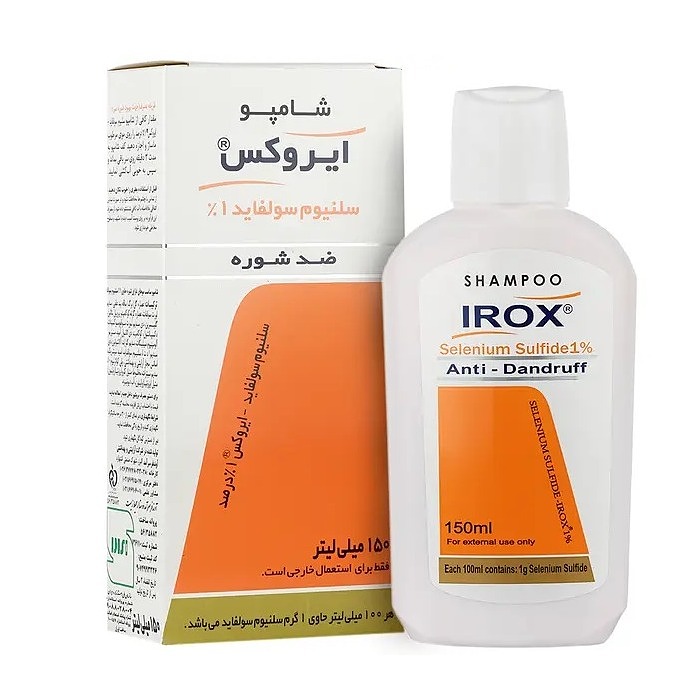 شامپو ضد شوره سلنیوم سولفاید 1 درصد ایروکس 150 میلی لیتر Selenium Sulfide 1 Anti Dandruff Shampoo