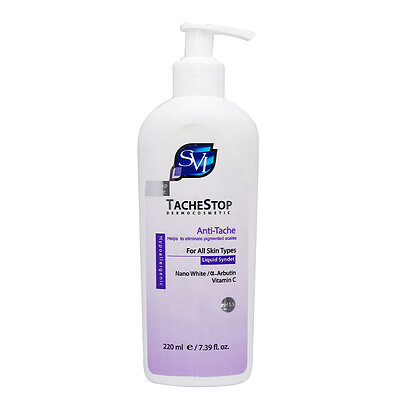 شوینده غیر صابونی و روشن کننده پوست تاچ استاپ اس وی آی Tache Stop Liquid Syndet SVI