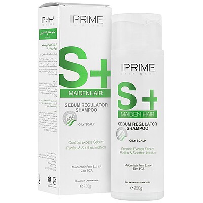 شامپو متعادل کننده چربی اس پلاس پریم S Plus Maiden Hair Sebum Control Shampoo Prime