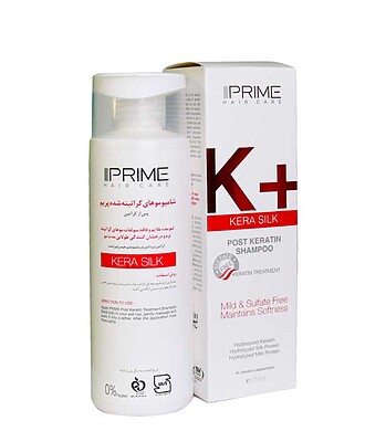 شامپو موهای کراتینه شده +K K+ Kera Silk Post Keratin Shampoo Prime