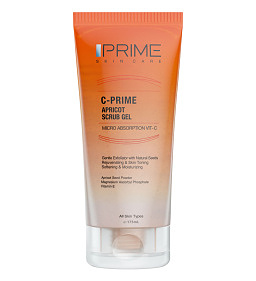 ژل اسکراب پاک کننده زردآلو و ویتامین سی پریم  C Prime Apricot Scrub Gel Prime