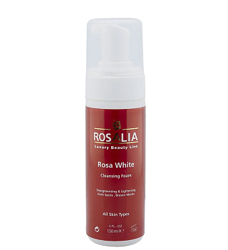 فوم شستشو صورت رزالیا مدل Rosa White حجم 150 میلی لیتر  Rosalia Rosa White Cleansing Foam 150ml