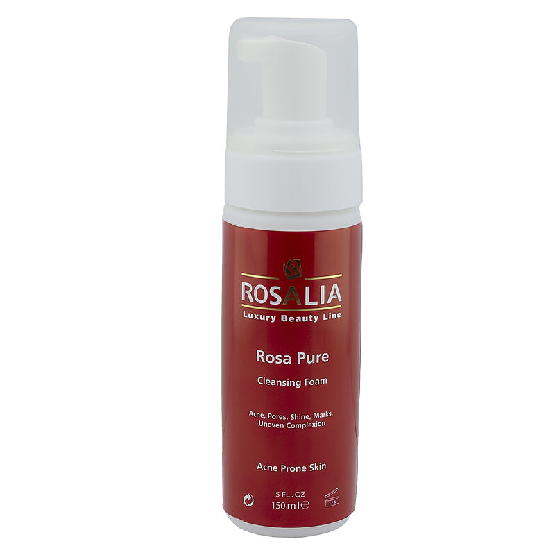 فوم پاک کننده پوست چرب رزا پیور رزالیا   Rosa Pure Cleansing Foam For Oily Skin  Rosalia