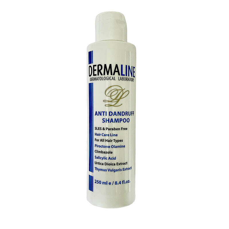 شامپو ضد شوره درمالاین 250 میلی لیتری  Dermaline Anti Dandruff Shampoo 250 ml Dermaline