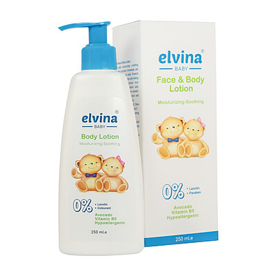 لوسیون صورت و بدن کودک الوینا face and body lotion elvina