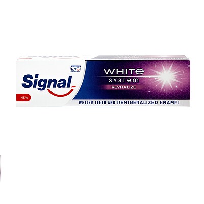 خمیر دندان سفید کننده سیگنال مدل Revitalize حجم 75 میل لیتر-white system revitalize signal