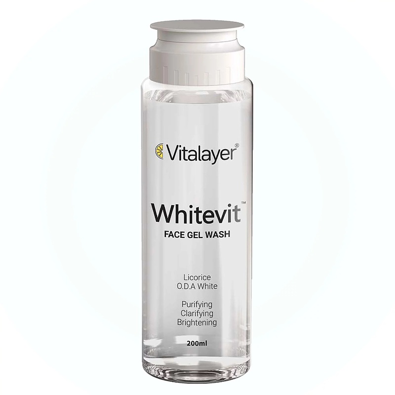 ژل شستشوی صورت وایت ویت ویتالیر Whitevit Face Gel Wash Vitalayer