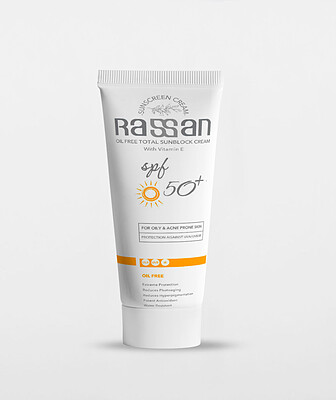 کرم ضد آفتاب فاقد چربی (Oil Free) راسن SPF50 حجم ۴۰ میلی لیتر