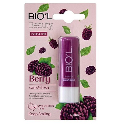 بالم نرم کننده لب توت بنفش Berry Lip Balm Biol