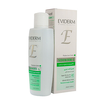 شامپو تعدیل کننده چربی سبونورم جی اویدرم Sebum Balance Shampoo Seboderm D Eviderm