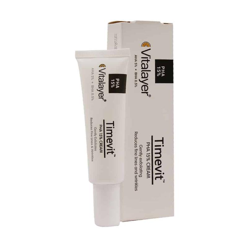 کرم لایه بردار PHA15 درصد تایم ویت ویتالیر 30 میلی لیتر Vitalayer Timevit PHA 15 Cream 30 ml