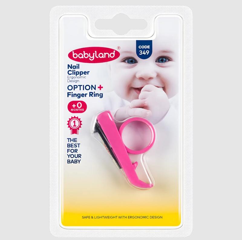 ناخن گیر نوزاد بی بی لند کد 349 با گیره مخصوص Baby land Nail Clipper code 349