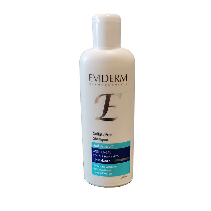 شامپو ضد شوره فاقد سولفات اویدرمAnti Dandruff Shampoo Sulfate Free Eviderm