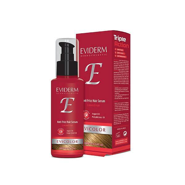 سرم نرم کننده مو اویکالر اویدرمEvicolor Anti Frizz Hair Serum Eviderm