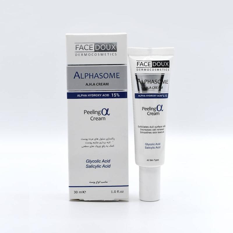 کرم لایه بردار آلفازوم 15 درصد فیس دوکس Alphasome 15% Peeling Cream Face Doux