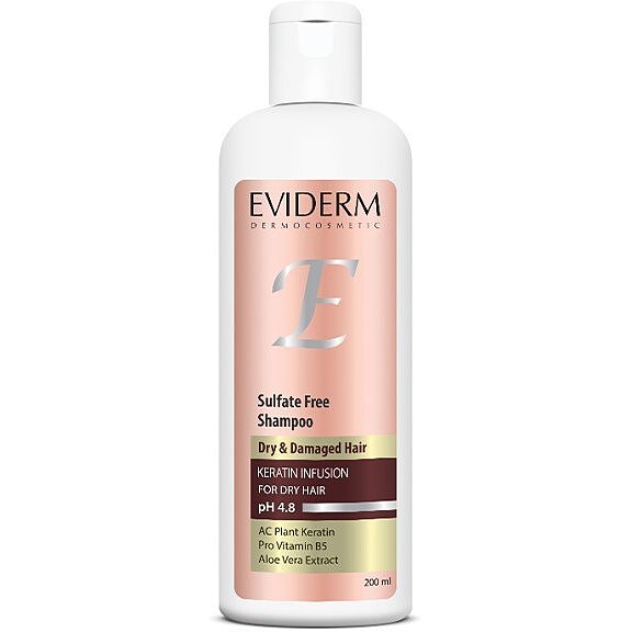 شامپو حاوی کراتین موی رنگ شده Keratin Colored Hair Shampoo Eviderm