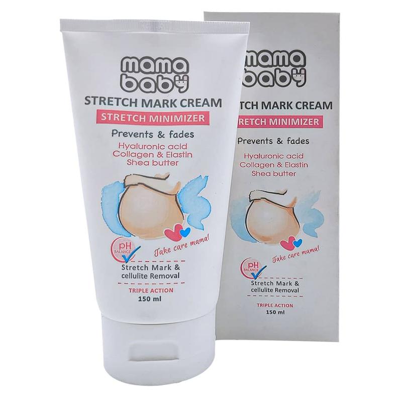 کرم پیشگیری کننده از ترک پوست مادران مامابیبی 150 میلی لیتر Mama baby Stretch Mark Cream 150 ml